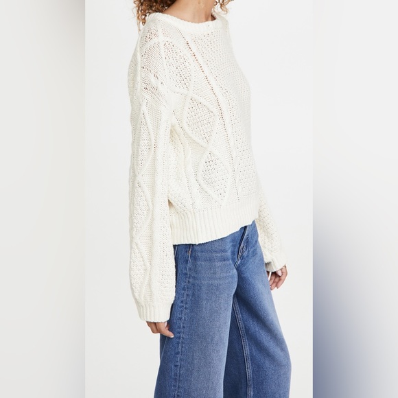 NWT Line & Dot white sweater, size M - Picture 5 of 11